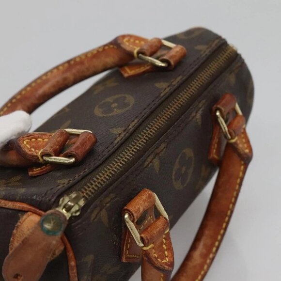 LOUIS VUITTON Monogram Mini Speedy Hand Bag M41534 LV Auth 130926 - Picture 5 of 16